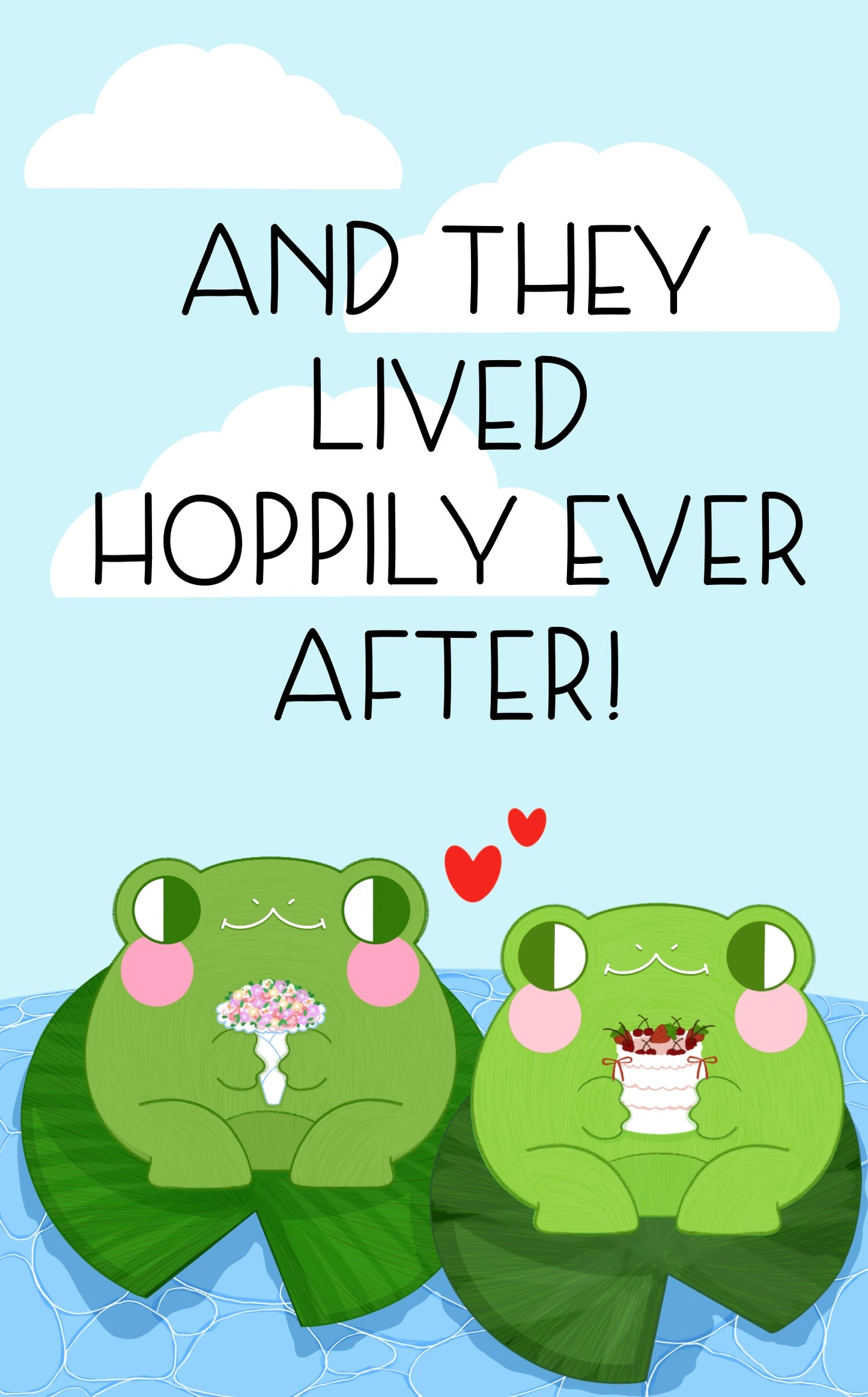 wedding frogs (greeting card)