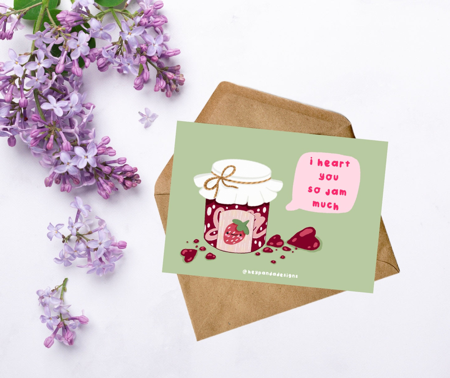 strawberry jam (greeting card)