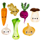 veggies (individual sticker)