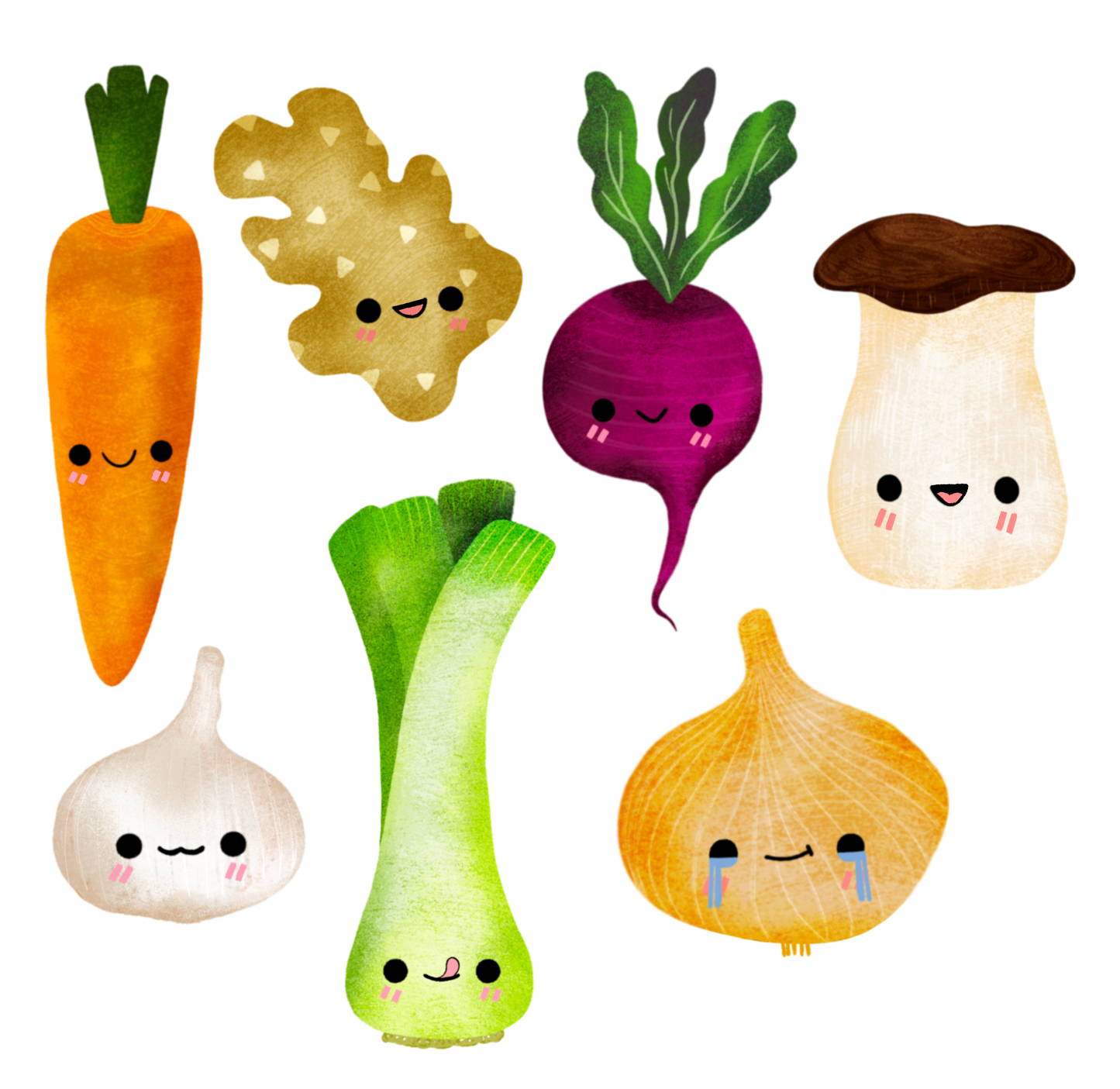 veggies (individual sticker)