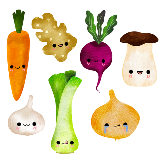 veggies (individual sticker)