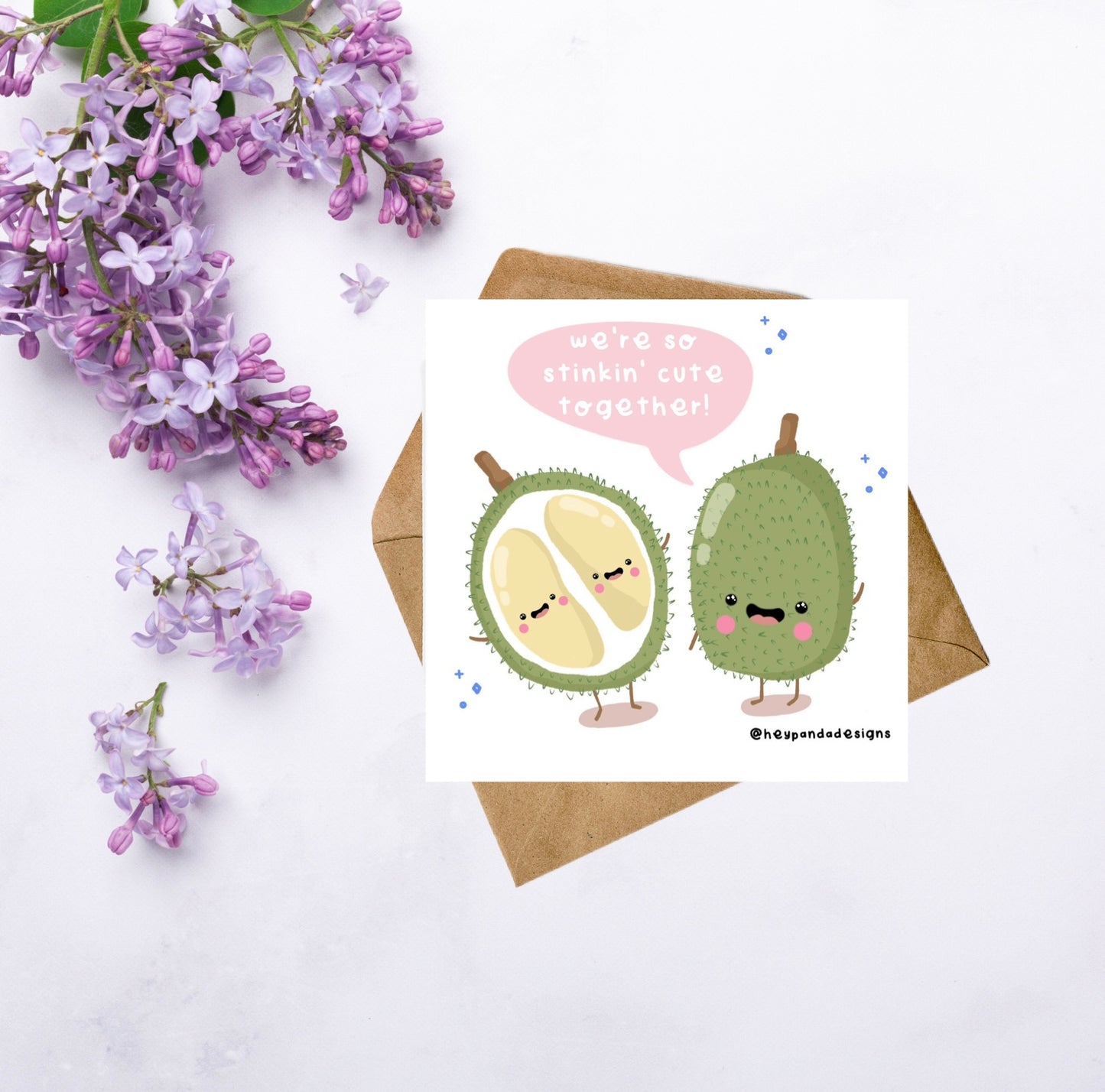 durian fruit (greeting card)