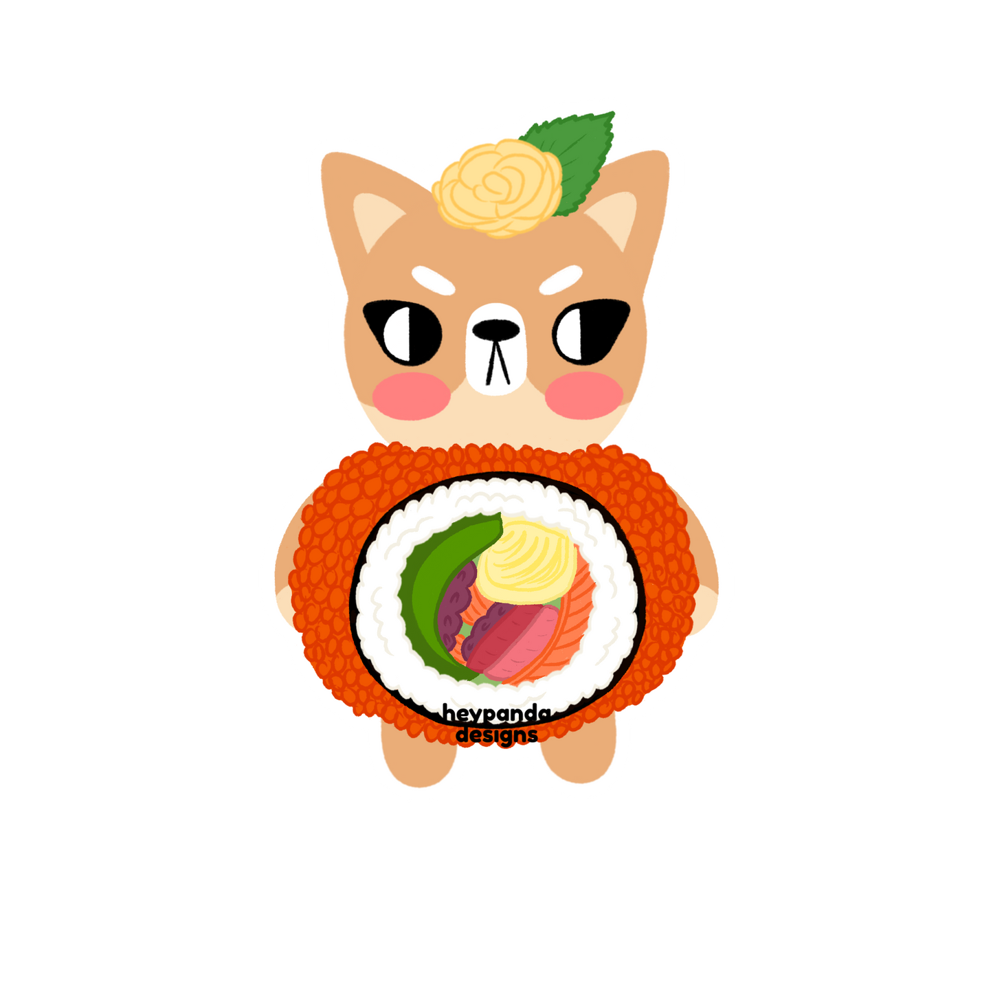 snarky shiba inu (individual sticker)