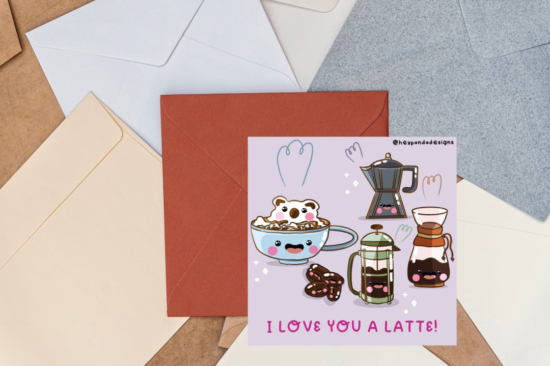 latte (greeting card)