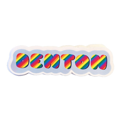 rainbow denton (individual sticker)