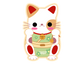 lucky cat (individual sticker)