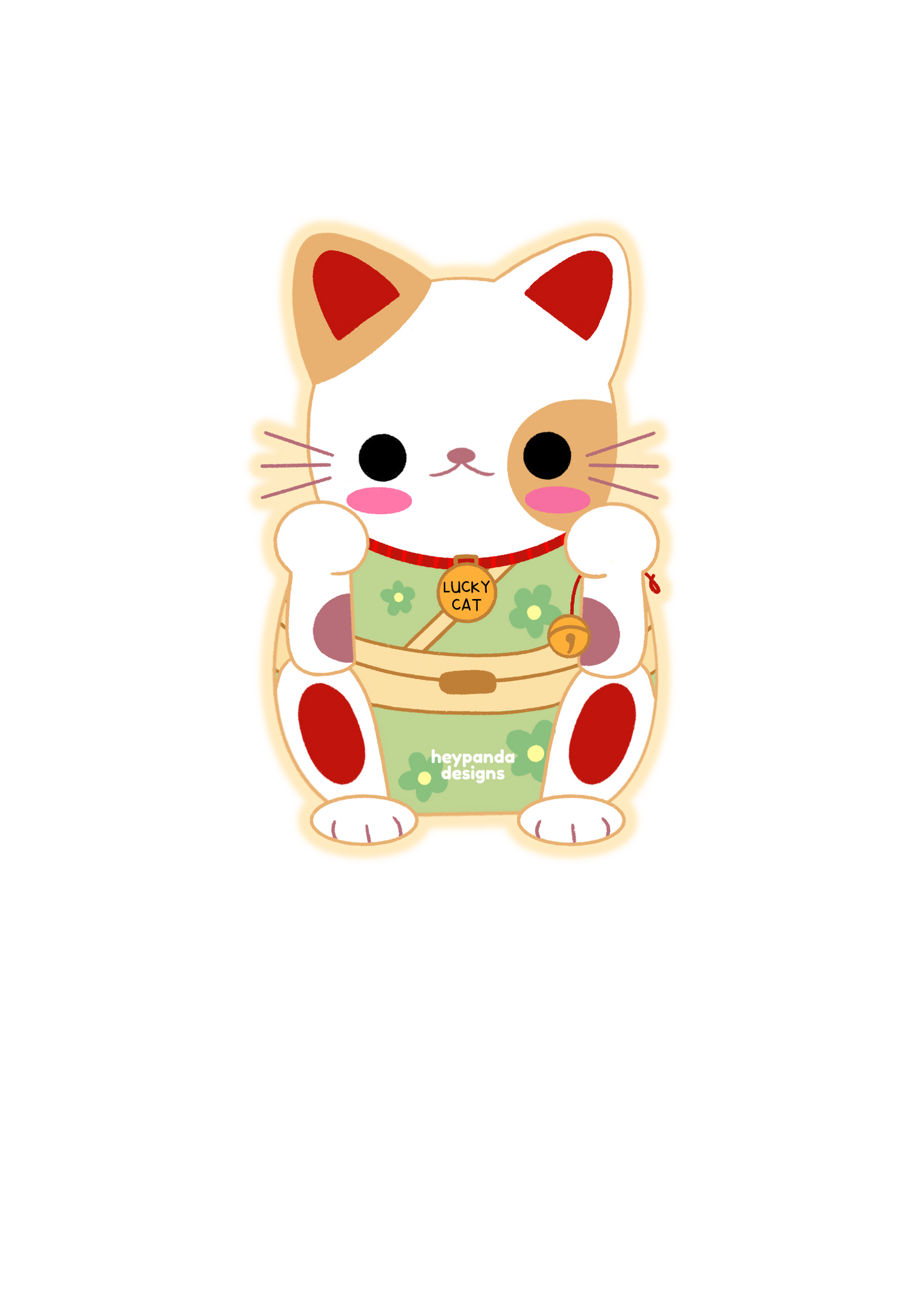 lucky cat (individual sticker)