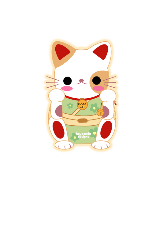 lucky cat (individual sticker)