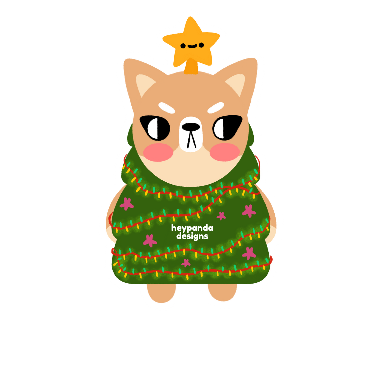 snarky shiba inu (individual sticker)