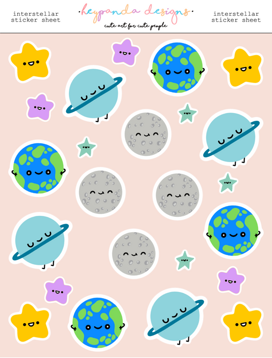 interstellar (sticker sheet)
