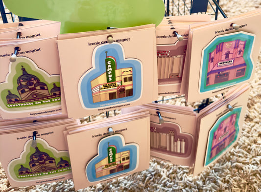 iconic denton (magnets)