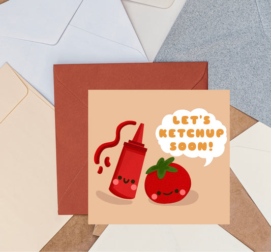 tomato ketchup (greeting card)