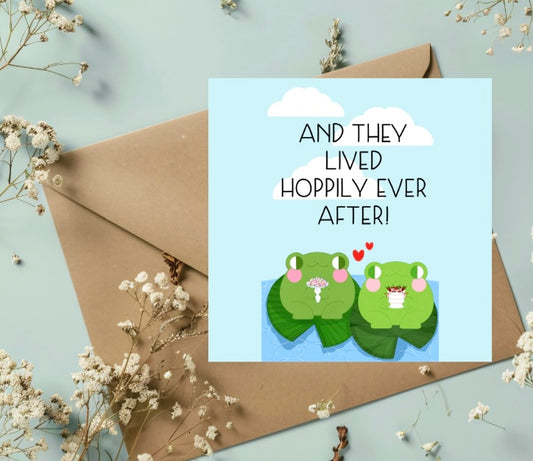 wedding frogs (greeting card)