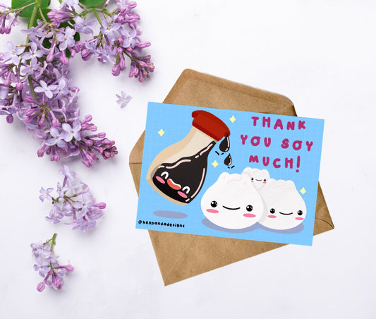 soy sauce (greeting card)