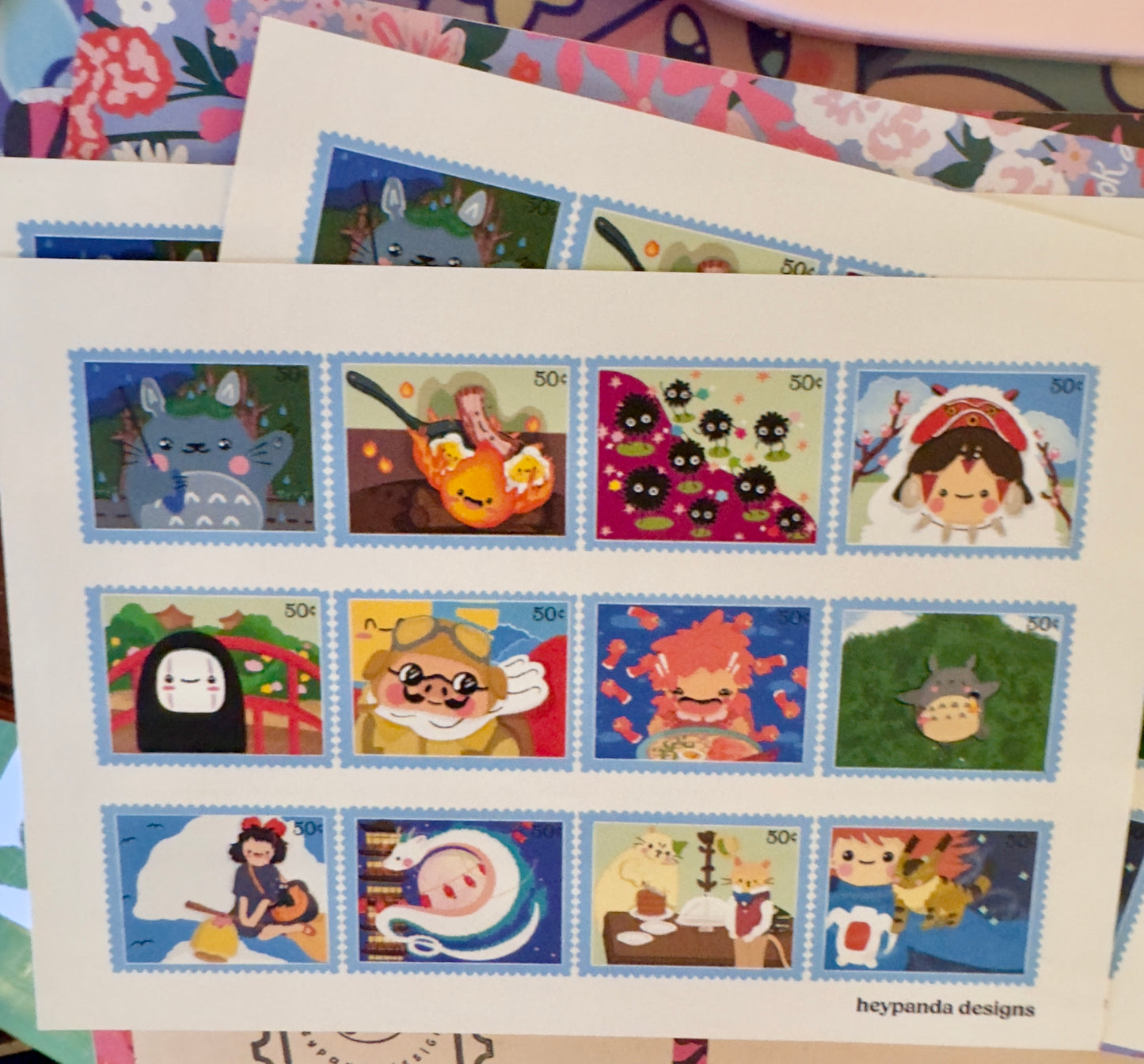 ghibli "stamps" collection (art print)