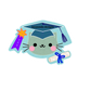 yay cat (individual sticker)