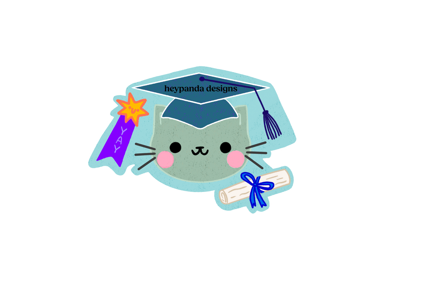 yay cat (individual sticker)