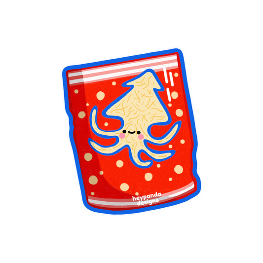 squid snack (individual sticker)