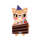 snarky shiba inu (individual sticker)