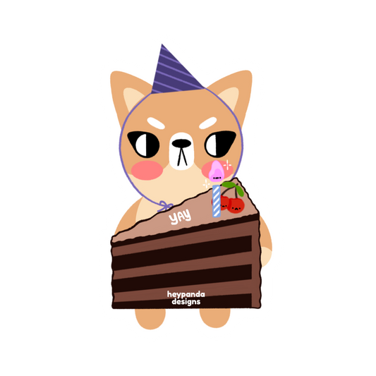 snarky shiba inu (individual sticker)