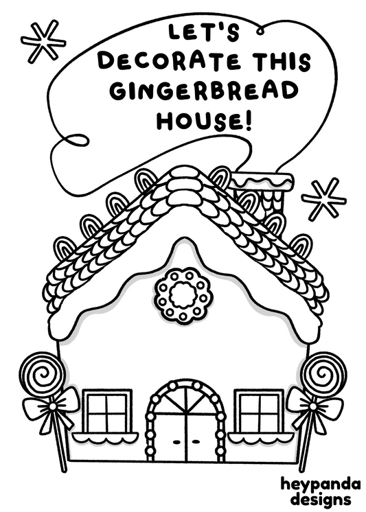 gingerbread house (digital)