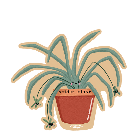 spider plant (individual sticker)