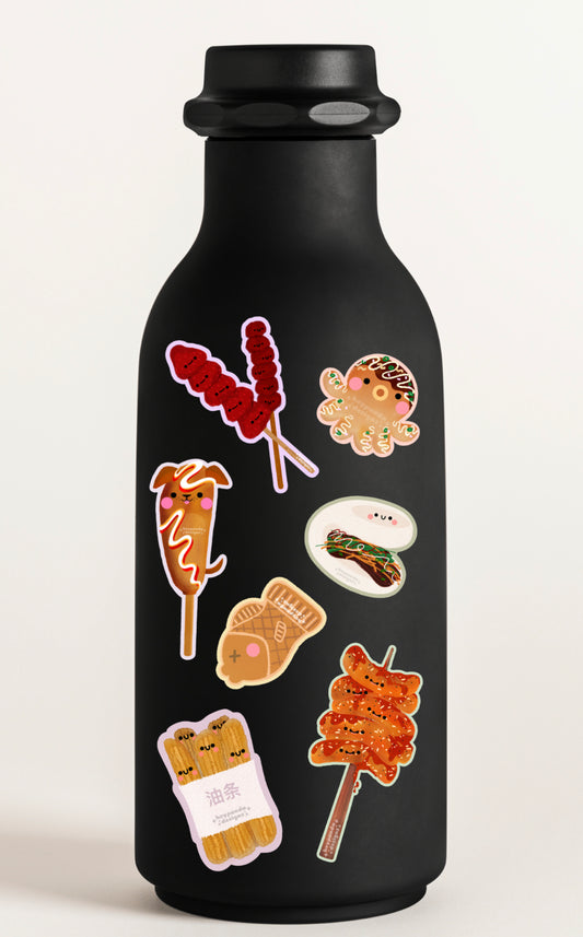 asian street food (individual stickers)