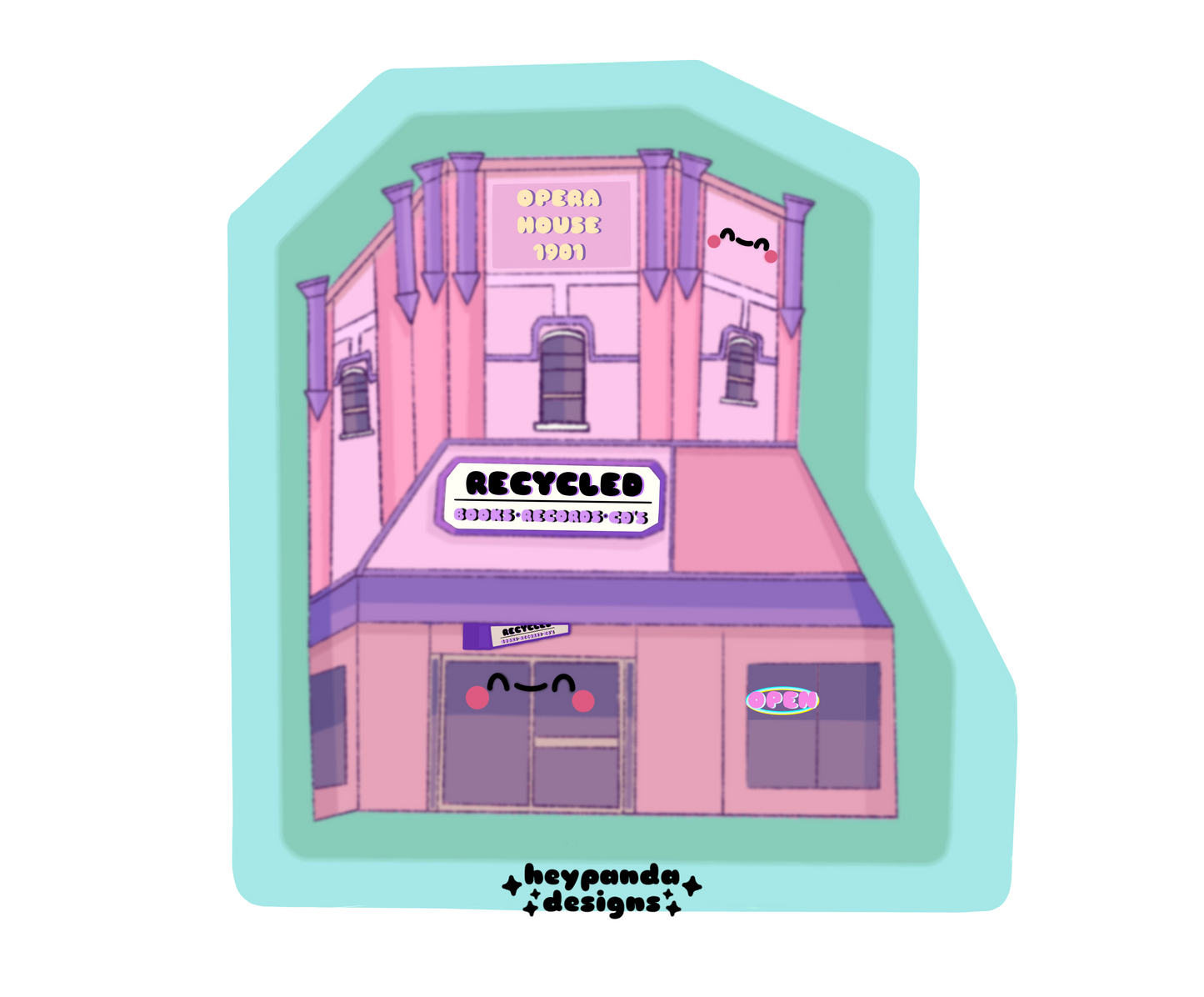 iconic denton (stickers)