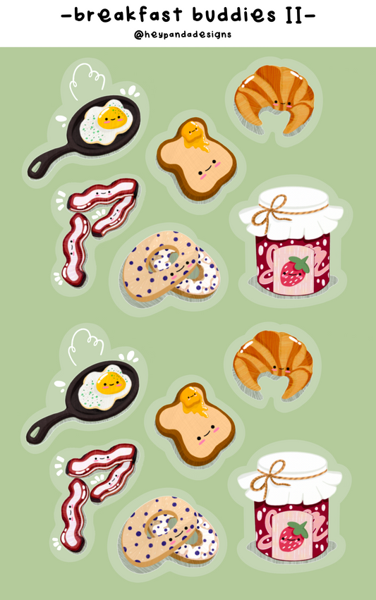 breakfast buddies II (sticker sheet)