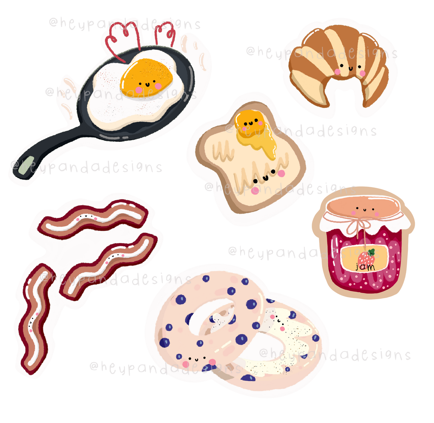 breakfast buddies (sticker sheet)