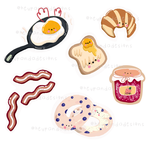 breakfast buddies (sticker sheet)