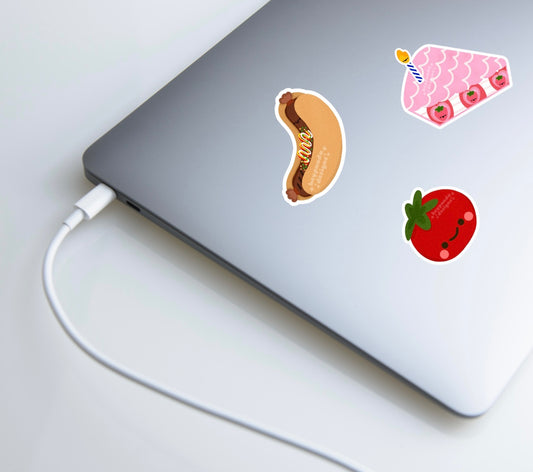 strawberry cake (individual sticker)