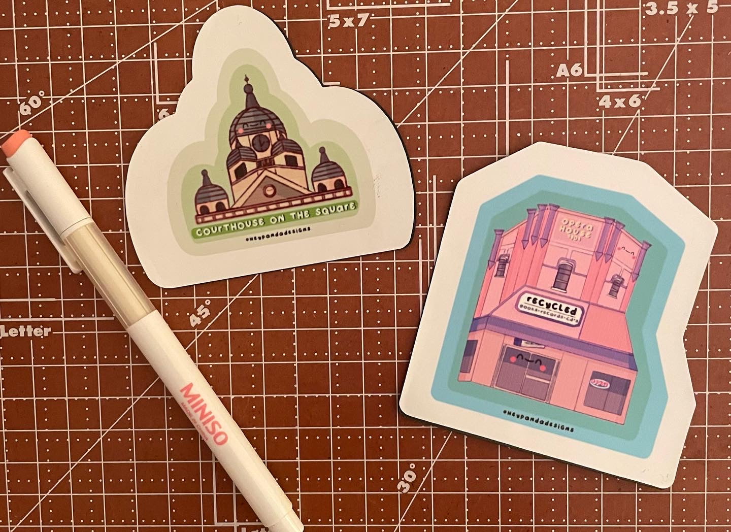 iconic denton (magnets)