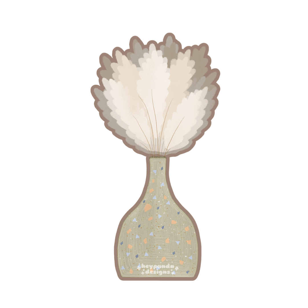 vase bouquet (individual sticker)