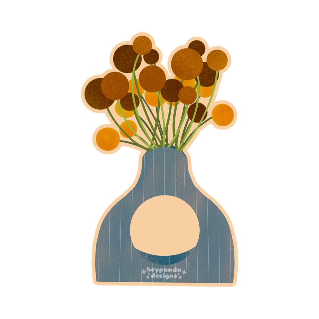 vase bouquet (individual sticker)