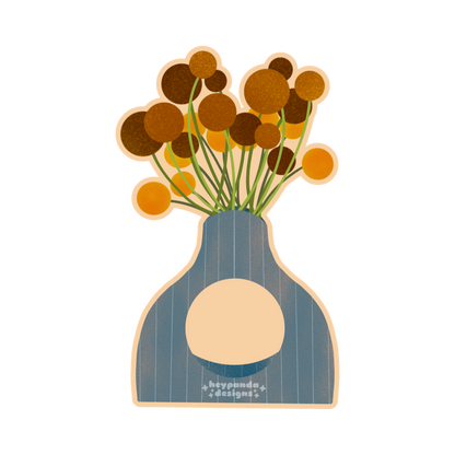 vase bouquet (individual sticker)