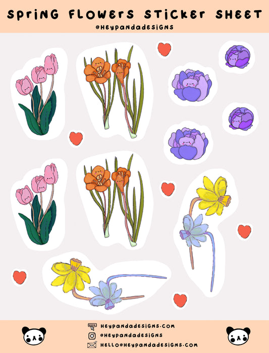 spring flowers (sticker sheet)