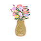 vase bouquet (individual sticker)