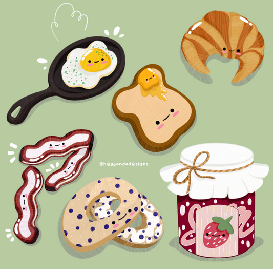 breakfast buddies II (art print)