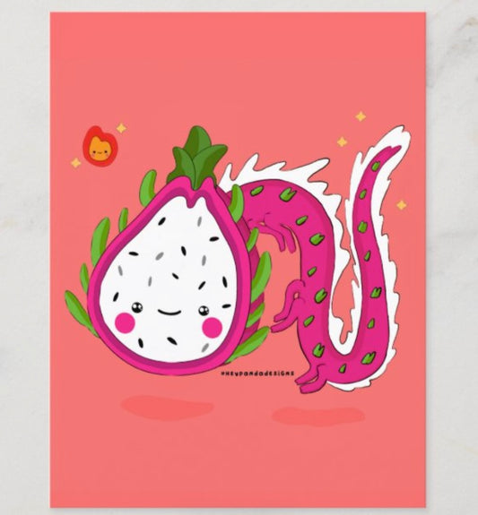 dragon fruit (art print)