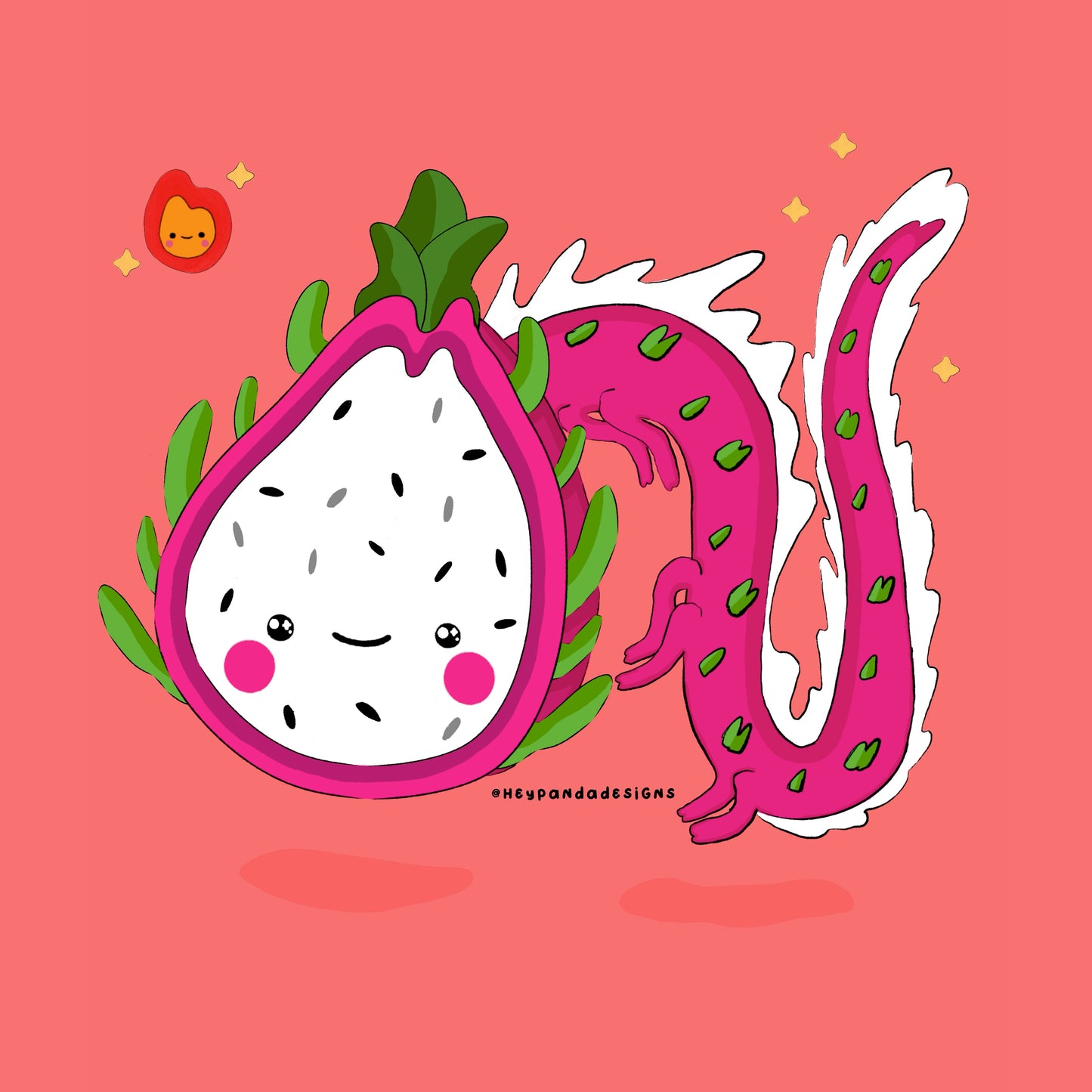 dragon fruit (art print)