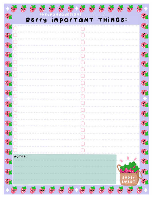 berry important (notepad)