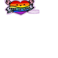 love rainbow (individual sticker)