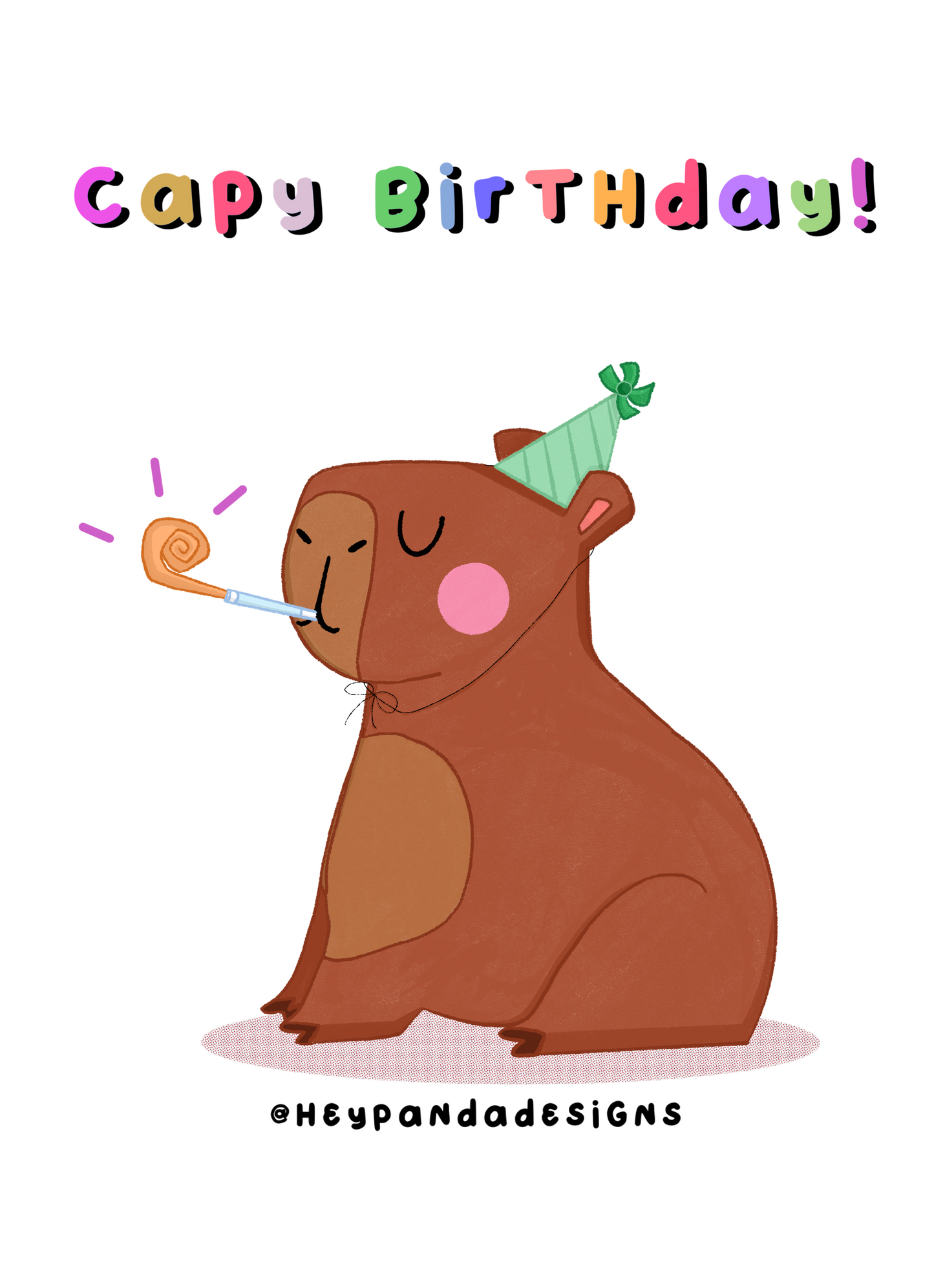 capybara bday (greeting card)