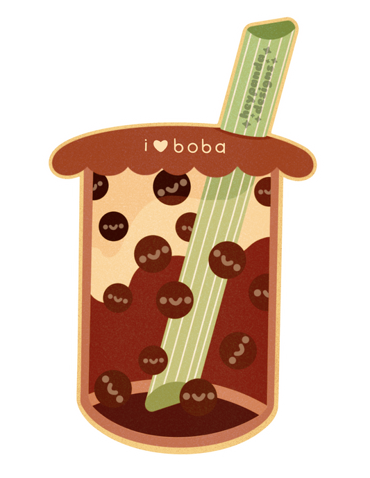 boba love (individual sticker)